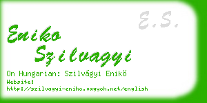 eniko szilvagyi business card